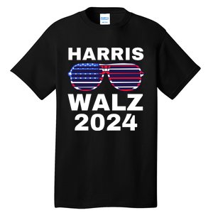 Kamala Harris Waltz American Flag Tall T-Shirt