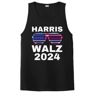 Kamala Harris Waltz American Flag PosiCharge Competitor Tank