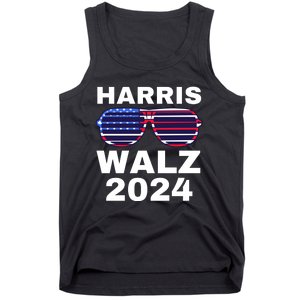 Kamala Harris Waltz American Flag Tank Top