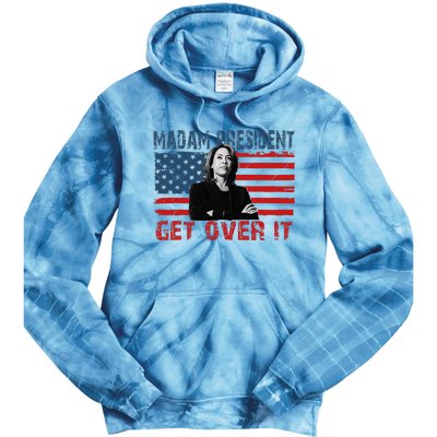 Kamala Harris Won The Elections 2024 Shirts Get Over It Tie Dye Hoodie