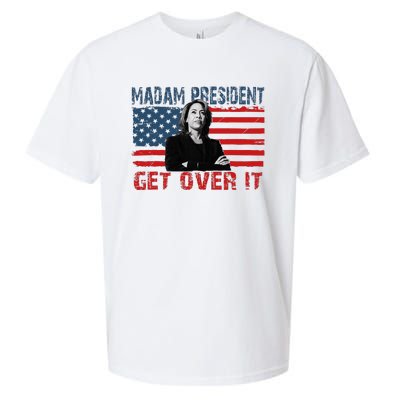 Kamala Harris Won The Elections 2024 Shirts Get Over It Sueded Cloud Jersey T-Shirt