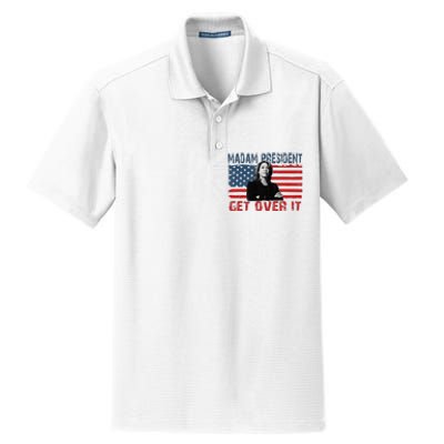 Kamala Harris Won The Elections 2024 Shirts Get Over It Dry Zone Grid Polo