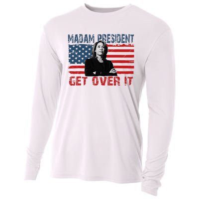 Kamala Harris Won The Elections 2024 Shirts Get Over It Cooling Performance Long Sleeve Crew