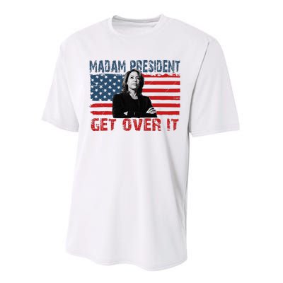 Kamala Harris Won The Elections 2024 Shirts Get Over It Performance Sprint T-Shirt