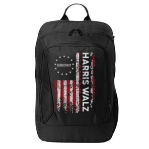 Kamala Harris Walz 2024 Harris Waltz Vp President 47th Flag City Backpack