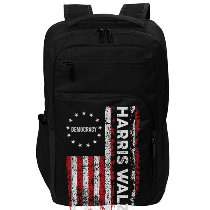 Kamala Harris Walz 2024 Harris Waltz Vp President 47th Flag Impact Tech Backpack