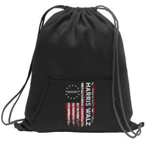 Kamala Harris Walz 2024 Harris Waltz Vp President 47th Flag Sweatshirt Cinch Pack Bag