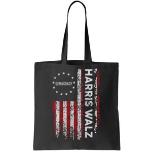 Kamala Harris Walz 2024 Harris Waltz Vp President 47th Flag Tote Bag