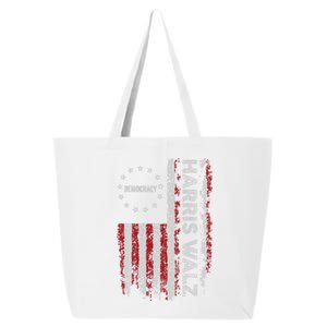 Kamala Harris Walz 2024 Harris Waltz Vp President 47th Flag 25L Jumbo Tote