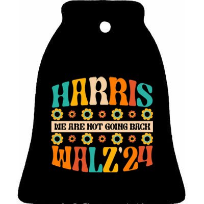 Kamala Harris Walz 2024 For President Election Campaign Boho Ceramic Bell Ornament