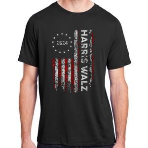 Kamala Harris Walz 2024 Harris Waltz Vp President 47th Flag Adult ChromaSoft Performance T-Shirt