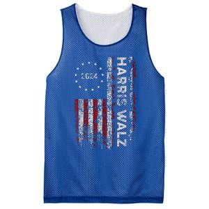 Kamala Harris Walz 2024 Harris Waltz Vp President 47th Flag Mesh Reversible Basketball Jersey Tank