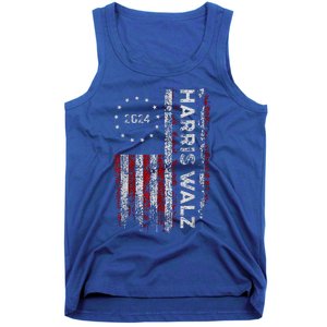 Kamala Harris Walz 2024 Harris Waltz Vp President 47th Flag Tank Top