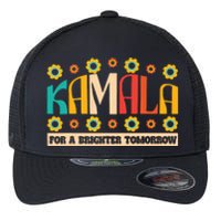 Kamala Harris Walz 2024 For President Election Campaign Boho Flexfit Unipanel Trucker Cap