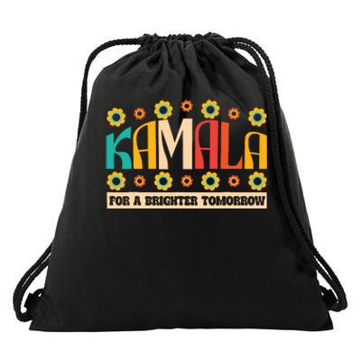 Kamala Harris Walz 2024 For President Election Campaign Boho Drawstring Bag