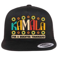 Kamala Harris Walz 2024 For President Election Campaign Boho Flat Bill Trucker Hat