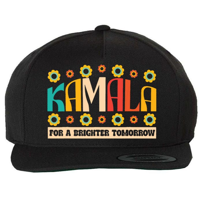 Kamala Harris Walz 2024 For President Election Campaign Boho Wool Snapback Cap