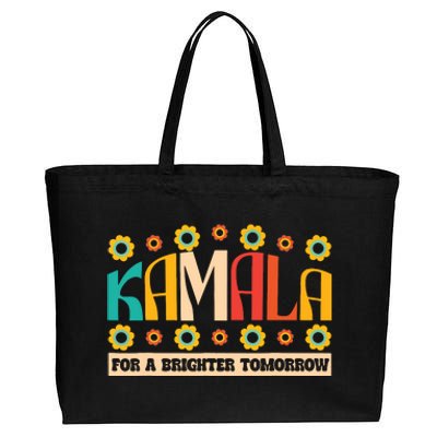 Kamala Harris Walz 2024 For President Election Campaign Boho Cotton Canvas Jumbo Tote