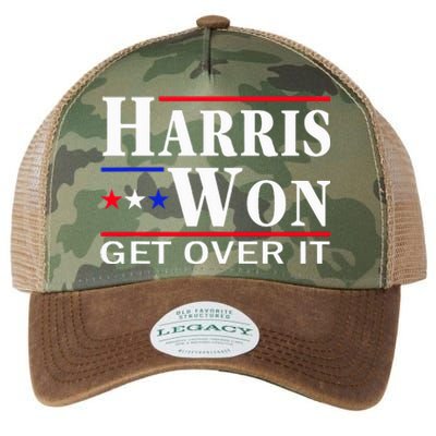 Kamala Harris Won Election 2024 Kamala Harris Won Legacy Tie Dye Trucker Hat