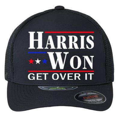 Kamala Harris Won Election 2024 Kamala Harris Won Flexfit Unipanel Trucker Cap