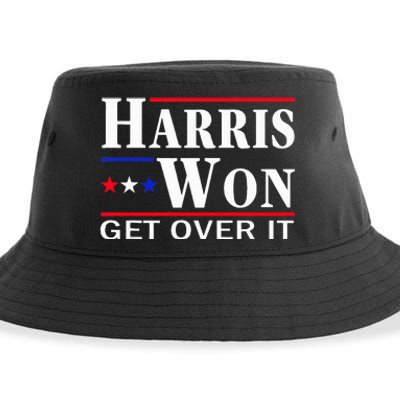 Kamala Harris Won Election 2024 Kamala Harris Won Sustainable Bucket Hat