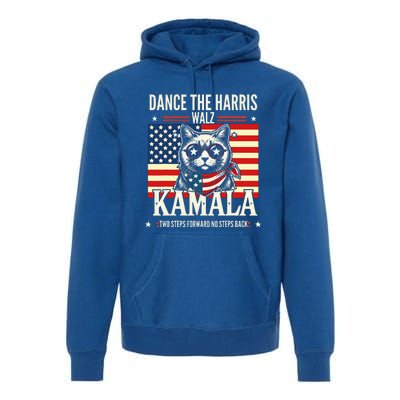 Kamala Harris Walz 2024 Waltz Dance 2 Steps Forward Not Back Premium Hoodie