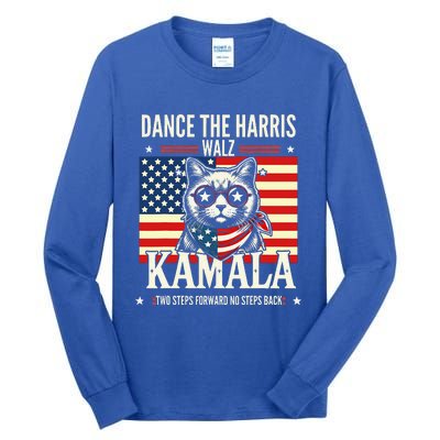 Kamala Harris Walz 2024 Waltz Dance 2 Steps Forward Not Back Tall Long Sleeve T-Shirt