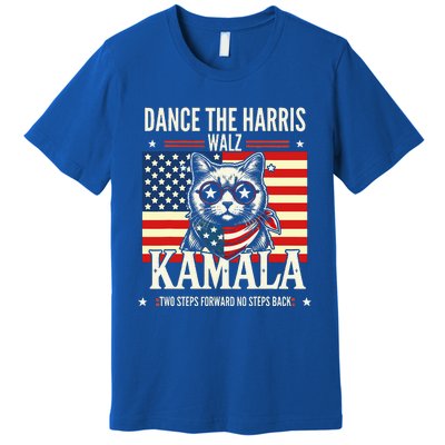 Kamala Harris Walz 2024 Waltz Dance 2 Steps Forward Not Back Premium T-Shirt