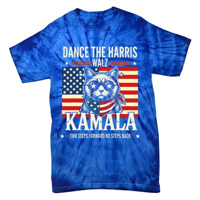 Kamala Harris Walz 2024 Waltz Dance 2 Steps Forward Not Back Tie-Dye T-Shirt