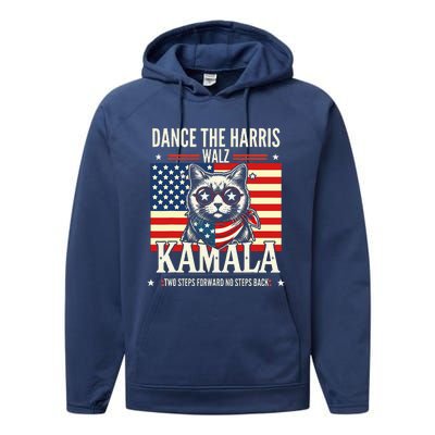 Kamala Harris Walz 2024 Waltz Dance 2 Steps Forward Not Back Performance Fleece Hoodie