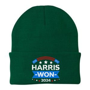 Kamala Harris Won 2024 Election Inauguration January 20 2025 Knit Cap Winter Beanie