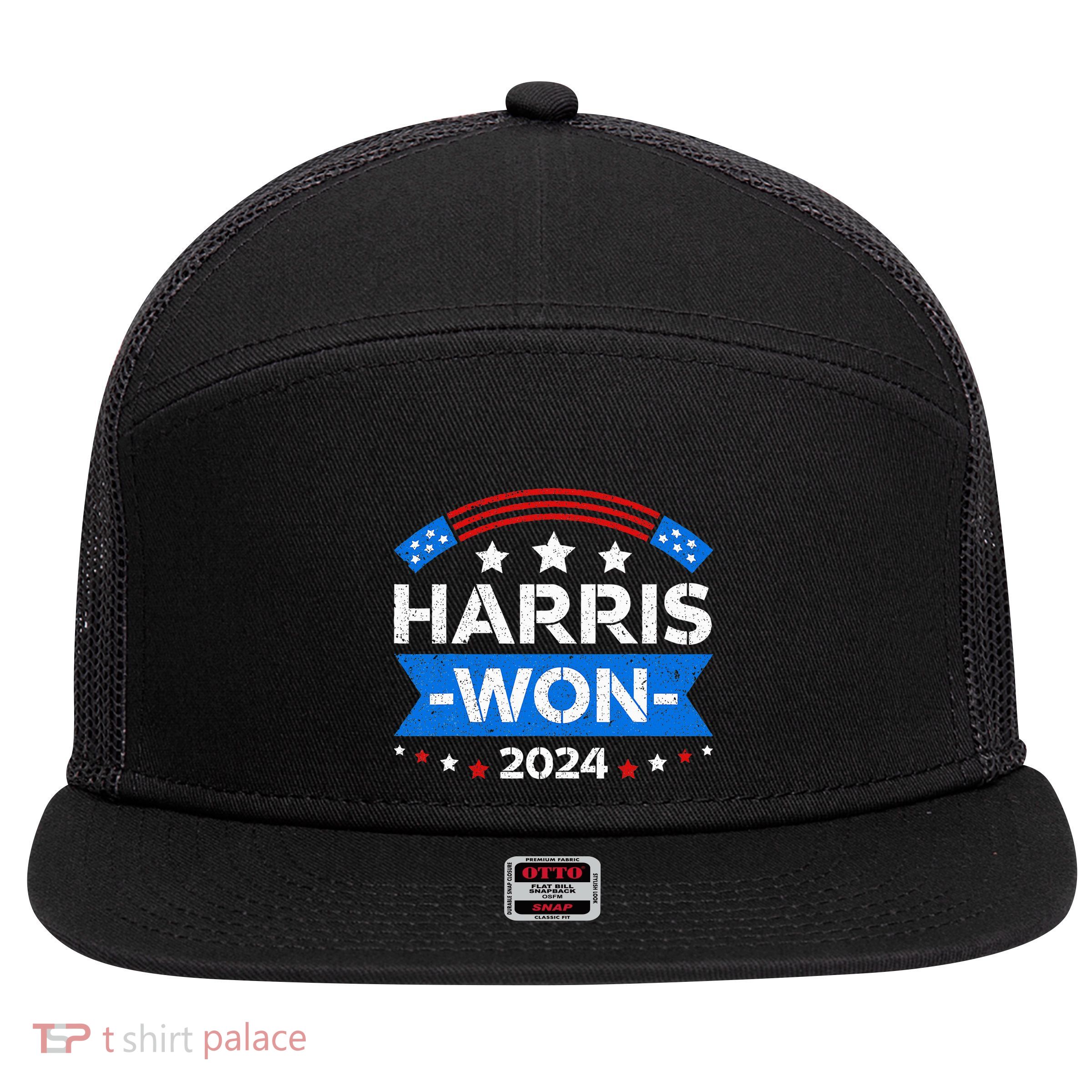 Kamala Harris Won 2024 Election Inauguration January 20 2025 7 Panel Mesh Trucker Snapback Hat