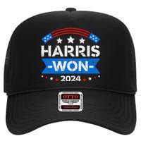 Kamala Harris Won 2024 Election Inauguration January 20 2025 High Crown Mesh Back Trucker Hat