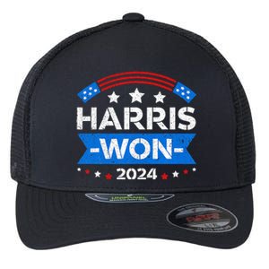 Kamala Harris Won 2024 Election Inauguration January 20 2025 Flexfit Unipanel Trucker Cap