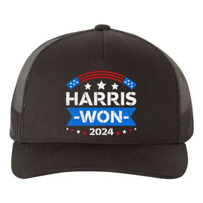 Kamala Harris Won 2024 Election Inauguration January 20 2025 Yupoong Adult 5-Panel Trucker Hat