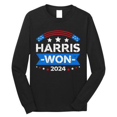 Kamala Harris Won 2024 Election Inauguration January 20 2025 Long Sleeve Shirt