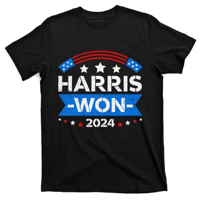 Kamala Harris Won 2024 Election Inauguration January 20 2025 T-Shirt