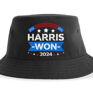 Kamala Harris Won 2024 Election Inauguration January 20 2025 Sustainable Bucket Hat