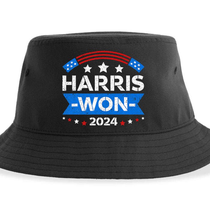 Kamala Harris Won 2024 Election Inauguration January 20 2025 Sustainable Bucket Hat