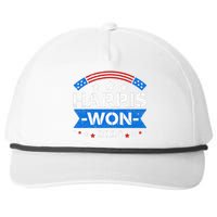 Kamala Harris Won 2024 Election Inauguration January 20 2025 Snapback Five-Panel Rope Hat