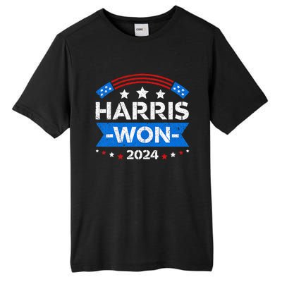 Kamala Harris Won 2024 Election Inauguration January 20 2025 Tall Fusion ChromaSoft Performance T-Shirt