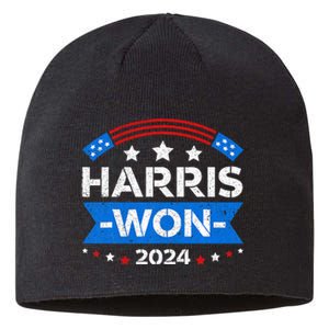 Kamala Harris Won 2024 Election Inauguration January 20 2025 Sustainable Beanie