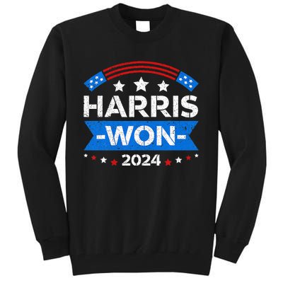 Kamala Harris Won 2024 Election Inauguration January 20 2025 Tall Sweatshirt