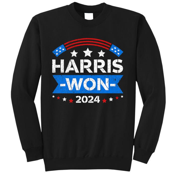 Kamala Harris Won 2024 Election Inauguration January 20 2025 Tall Sweatshirt