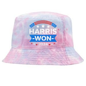 Kamala Harris Won 2024 Election Inauguration January 20 2025 Tie-Dyed Bucket Hat