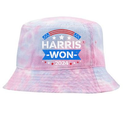 Kamala Harris Won 2024 Election Inauguration January 20 2025 Tie-Dyed Bucket Hat