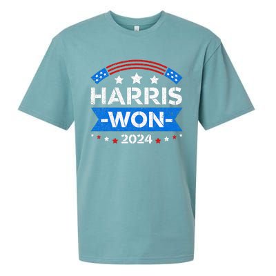 Kamala Harris Won 2024 Election Inauguration January 20 2025 Sueded Cloud Jersey T-Shirt