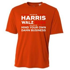 Kamala Harris Walz Waltz 2024 Mind Your Own Damn Business Gift Cooling Performance Crew T-Shirt