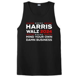 Kamala Harris Walz Waltz 2024 Mind Your Own Damn Business Gift PosiCharge Competitor Tank