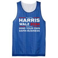 Kamala Harris Walz Waltz 2024 Mind Your Own Damn Business Gift Mesh Reversible Basketball Jersey Tank